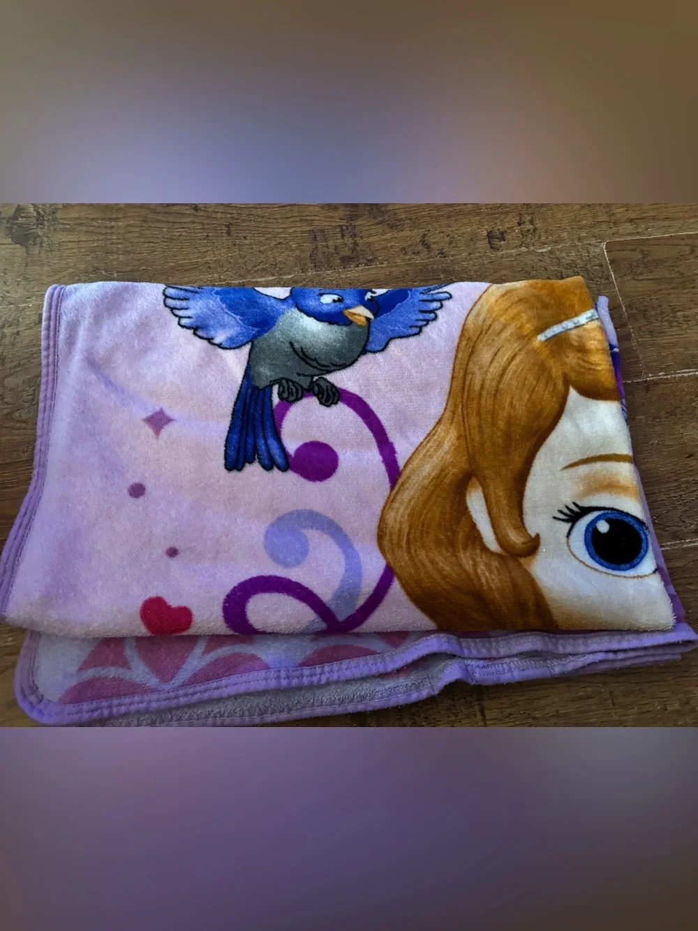 Disney Sofia the First Princess Blanket Throw child size